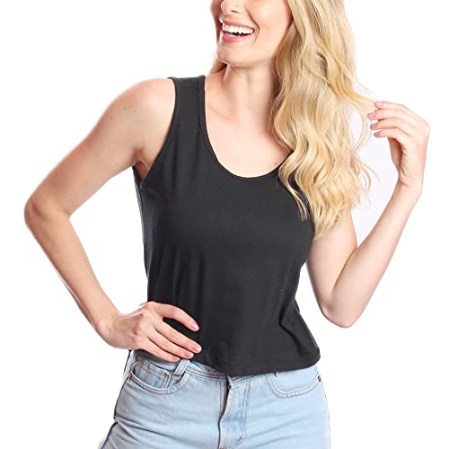 Kit 3 Blusas Cropped Blusinha Feminina Tshirt Regata Basic Fashion, Tamanho M