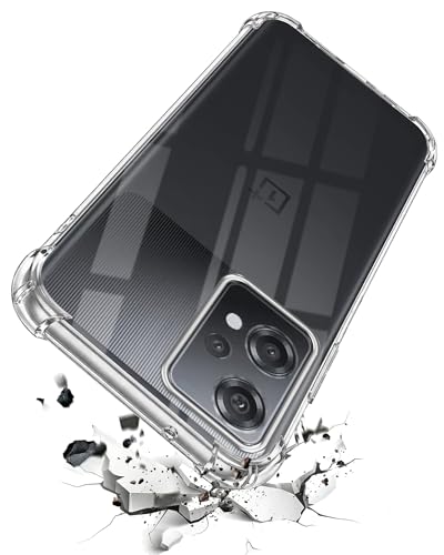 Image of Jkobi Shockproof Crystal-Clear Back Cover for OnePlus Nord CE 2 Lite (Anti Yellow Case | Drop & Camera Protection | Hard Polycarbonate)