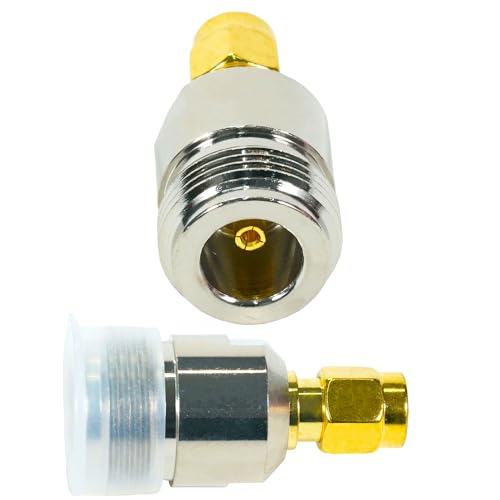 Fohevers 2 Pcs N Type Female Jack to RP-SMA Male Plug Adapter for RF WiFi Antenna Extension Cable Telecom - Image 4