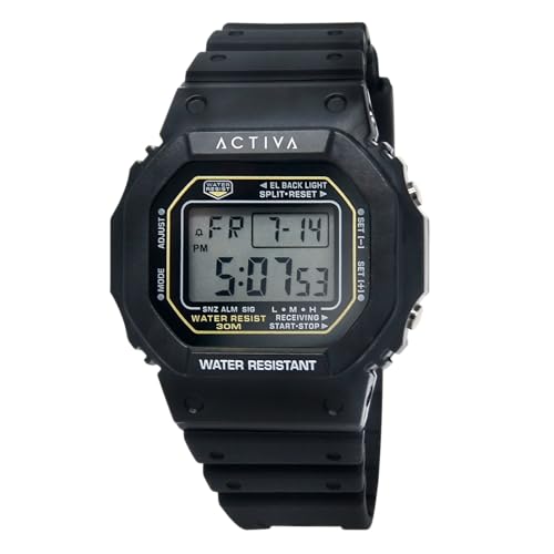 Image of Invicta Activa Digital ACW424-002 Men's Watch - Waterproof - Digital - Quartz Movement - Plastic with Black dial - 44mm