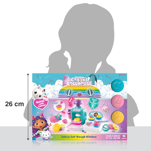 Gabby’s Dollhouse™ Cakey Cat™ Dough Kitchen! Make Your own Meow-Mazing Pretend Play Treats with Colorful Dough! Age 3+ - Thumbnail 2