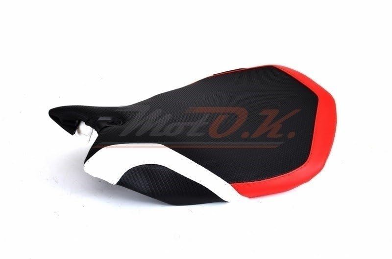 Housse de selle Ducati Panigale revêtement haute finition tricolore pour moto de piste