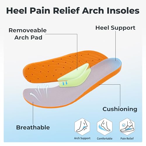 Women Wide Toe Box Walking Shoes with Arch Support Orthotic Slip on Sneakers Tennis Athletic Running Shoes for Plantar Fasciitis Foot Pain Relief, Size 6-113