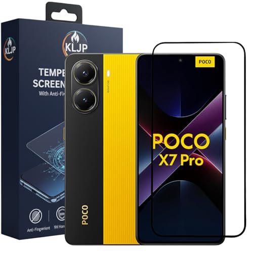 Image of Military-Grade Gorilla Tempered Glass For POCO X7 PRO With Installation Kit | Edge to Edge Coverage | Black