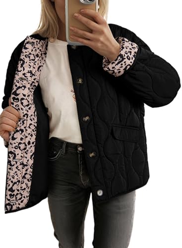 Dokotoo Winter Coats for Women Casual Long Sleeve Button Down