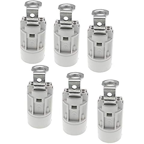 FINELED E14 Soporte de Lámpara de Vela Termoplástico con 6 Unidades Cover