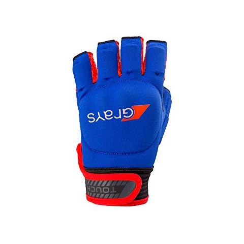 Grays Touch Hockey-Handschuh - Marineblau/Neon-Rot (2017/18), X Large Left Hand Cover