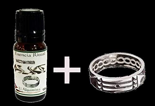 El Sendero, Sano y Natural S.L. Anillo Atlante de Plata y Esencia Activadora, Todo ritualizado Fabricado en España (17) (15)