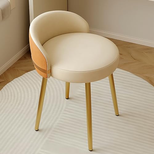 Silla giratoria de piel sintética premium y diseño moderno con respaldo bajo elegante