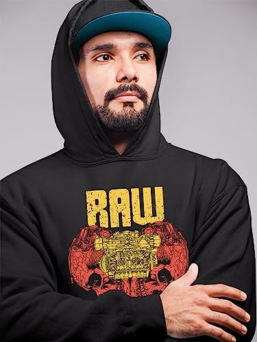 Sweat à capuche Homme Tuning V8 coupe ample confortable S au 4XL