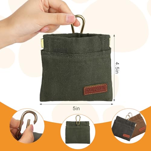 VZZNN Bolsa de petisco para cães com 2 peças, bolsa de recompensa para treinamento de cães, bolsa po
