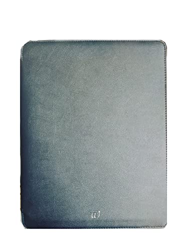 Porte-bloc Intempo Dynamic A4 classeur zippé toile bleue 26 x 33 cm