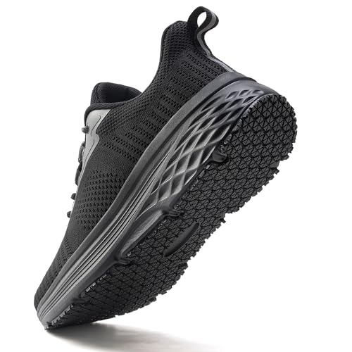 Image of AVW Womens Non Slip Work Shoes Water Resistant Walking Sneakers Food Service Chef Kitchen Shoes