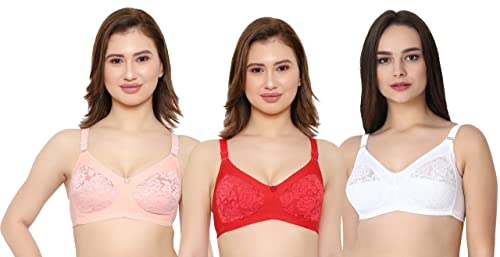 Image of Women Net Non-Padded Wire Free Regular Bra
