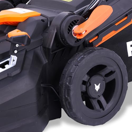FUXTEC Tagliaerba elettrico con cavo | 12 kg | Larghezza di taglio di 380 mm | Cesto raccogli erba 40l | Altezza di taglio 20 mm - 70 mm | Potenza di 1600 Watt alimentazione a 220V | tosaerba RME38 - 5