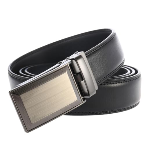 Belt for Men's Leather Metal Automatic Buckle Leisure Business2