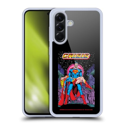 Head Case Designs Licenza Ufficiale Superman DC Comics SuperGirl Crisi Infinite sulle Terre Copertine Libri Comici Famosi Custodia in Gel [Grado Militare] Compatibile con Samsung Galaxy A56 5G