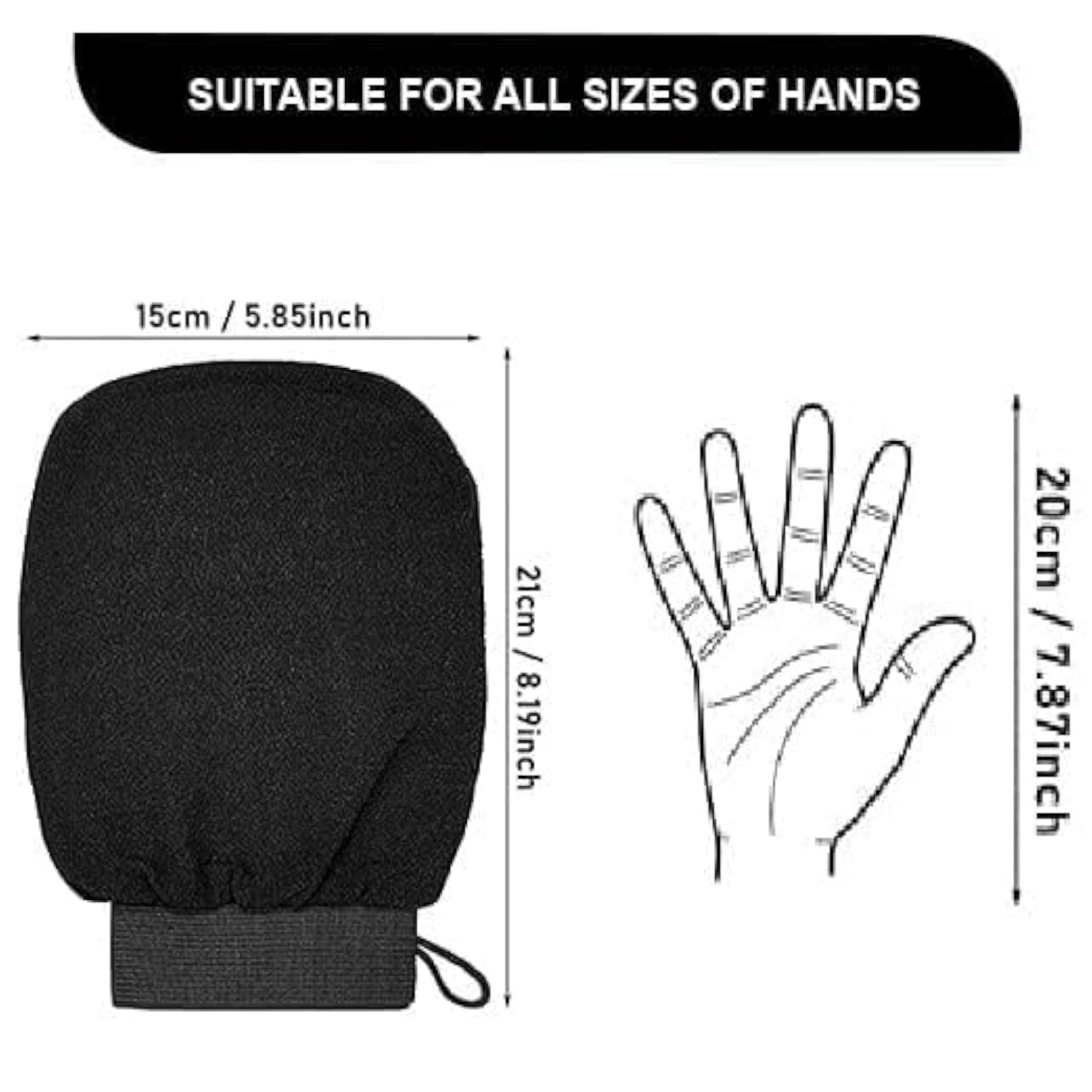 Deep Exfoliating Gloves for Bath or Shower, 1-Pack