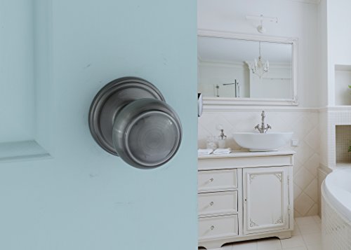 Copper Creek Ck2020An Colonial Door Knob, Passage Function, 1 Pack, Antique Nickel #TOP4