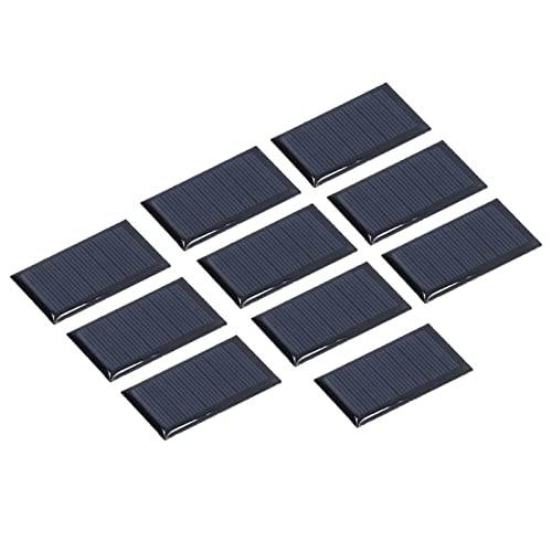 Mini-Solarzellen Polysilizium, 5V 300mA 0,15W, 10 Stück, 53x30mm, für DIY Solarladegerät und kleine Projekte