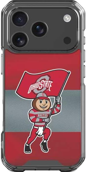 Skinit Clear Phone Case Compatible with iPhone 17 Pro - Officially Licensed Ohio State University The Ohio State Buckeyes Design