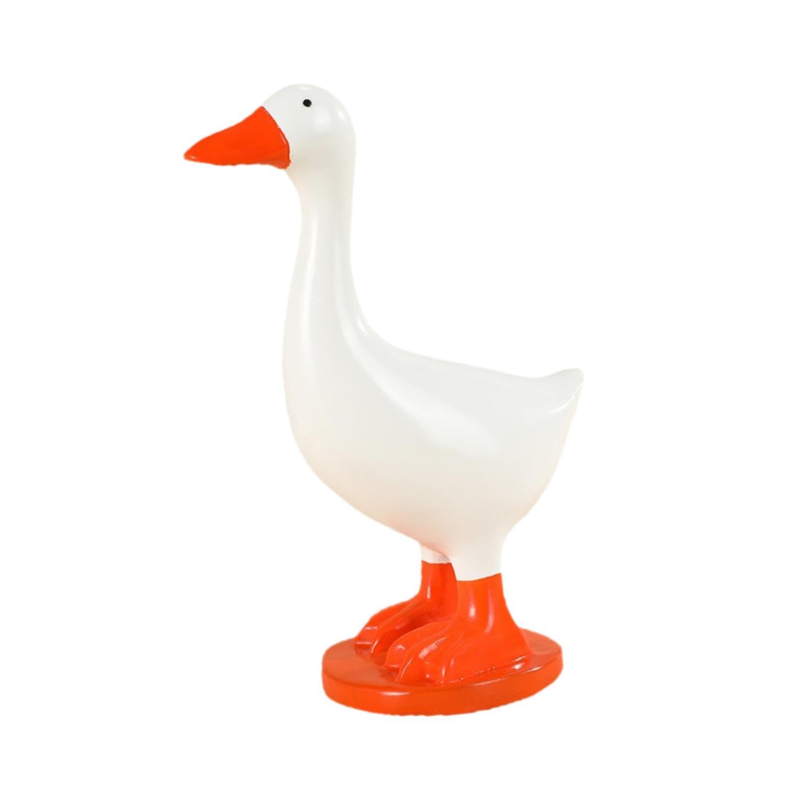 Porte-clés Oie et figurines d'oies décoratives pour table de bureau épurée
