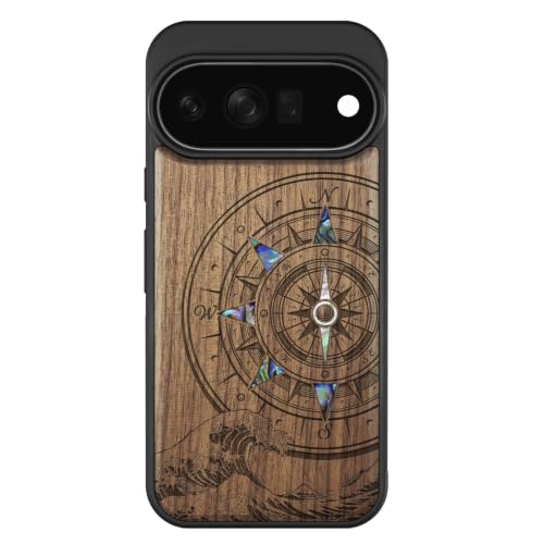 Étui Pixel 11 Pro Carveit noyer, coque Magsafe pour voyage