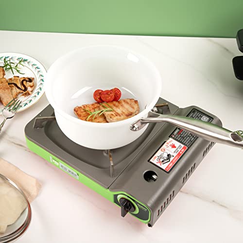 Morejoy Nonstick Saucepan With Lid (2 Qt) - Non Toxic, Ptfe & Pfoa Free - Nonstick Pot Made Of Silica Stone - Glass Saucepan - Multipurpose Pots Use For Kitchen Or Restaurant, Christmas Gift #TOP5