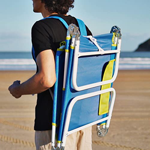 Sunnyfeel Beach Lounge Chair, Backpack Reclining Beach Chairs Lay Flat, Face Down Tanning Chair, Folding Camping Chairs Portable Camp Cot With Backpack Straps For Outdoor/Picnic/Lawn #TOP1