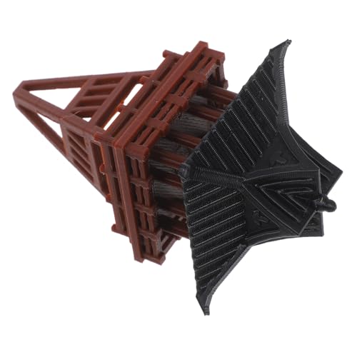 SUPVOX Miniatura Pabellón Chino Estilo Vintage Estatua Flotante para Jardines Bonsái y Asiáticos Decoración Resistente para Terraza Mediano