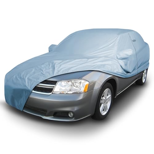 Image of iCarCover Premium Car Cover for 1995-2014 Dodge Avenger Heavy Duty Waterproof All-Weather Automobiles Custom Fit Indoor Outdoor UV Snow Protection Covers with Straps and Bag