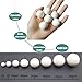 White Solid Rubber Bouncy Balls High Elasticity Round Durable Rebound Spheres 10mm-50mm Diameter for Industrial Vibrating Screen Training Exercise((20pcs) 15mm)