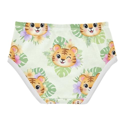 Cute Tigers Toddler Girl Undies, Girls Underwear Cotton, 2T–8 Years2