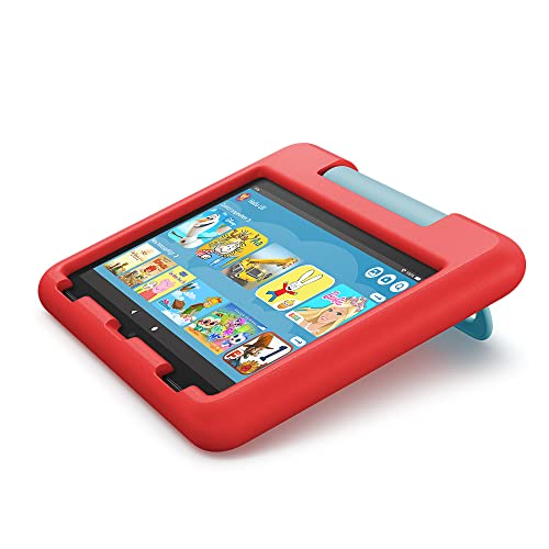Kindgerechte Schutzhülle von Amazon für das Fire HD 8-Tablet (nur kompatibel mit der 12. Generation, 2022), rot