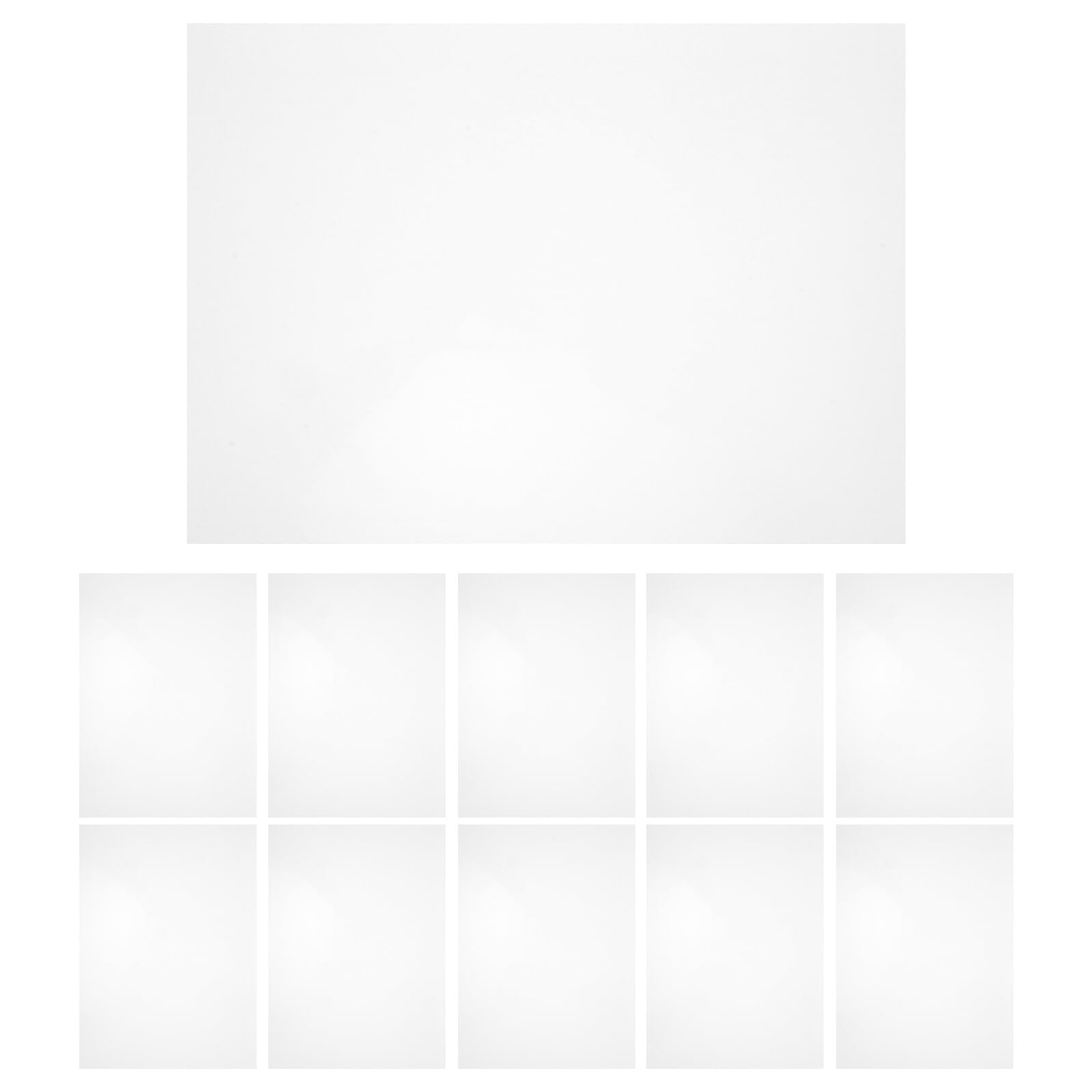 100 Hojas de Bolsas de Laminación Plástica Transparente, Película de Laminación para Documentos y Tarjetas, Fundas para Plastificar de Alta Transparencia para Uso Escolar
