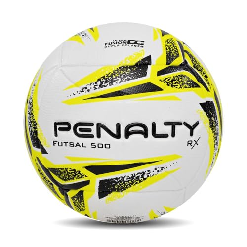 Bola De Futsal Penalty Rx 500 Xxiii Branco/amarelo/preto Bola De Futsal Penalty Rx 500 Xxiii Branco/amarelo/preto