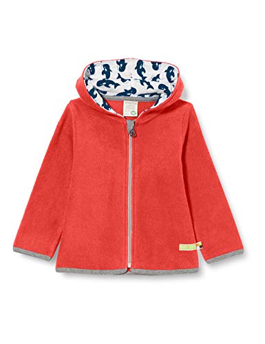 Preisvergleich Produktbild loud + proud Kinder-Unisex Fleece-Jacke, Melon, 74 / 80