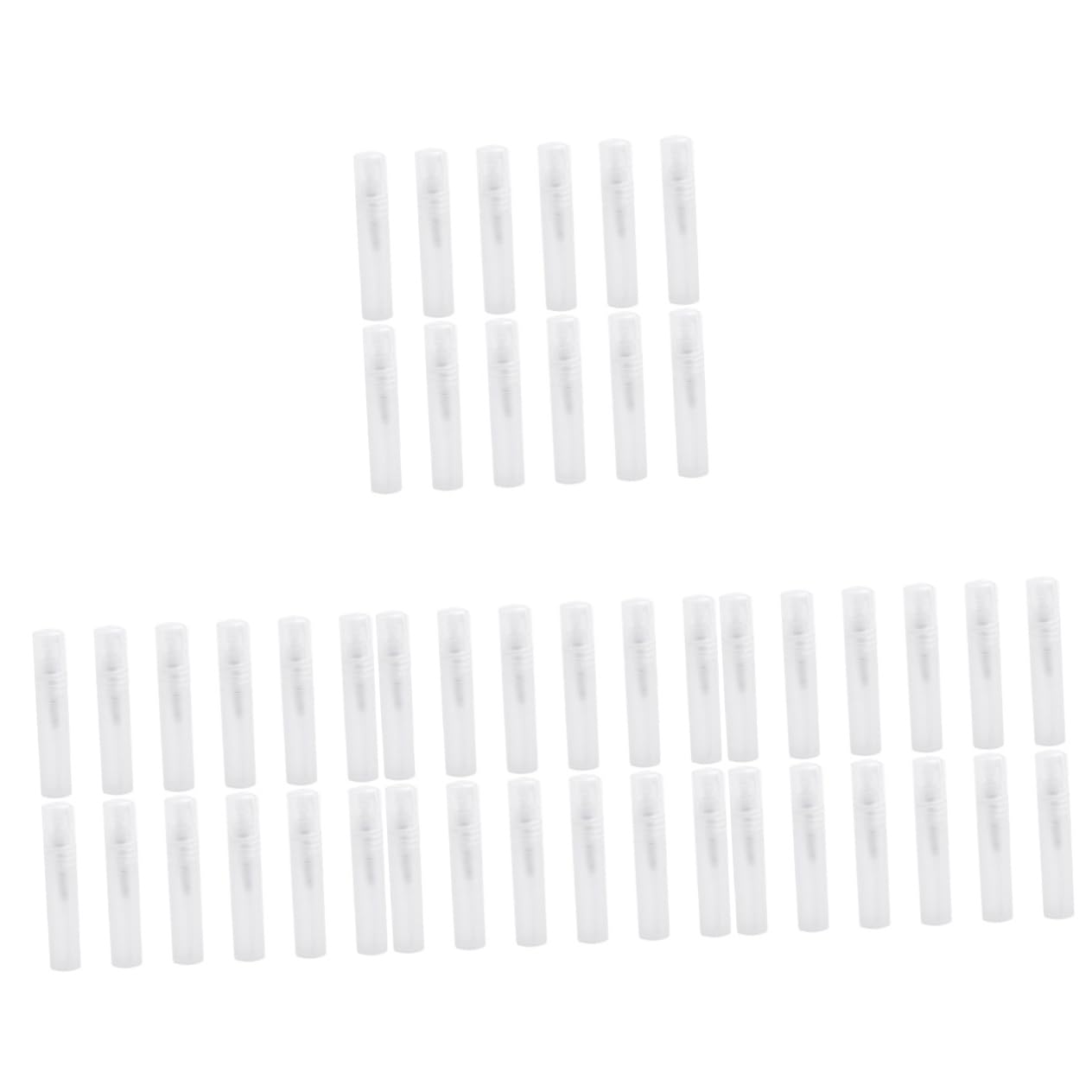Healeved 48piezas Botellas De Perfume Mini Recargables Spray Transparente para Viaje Contenedores De Cosméticos Portátiles Sin Fugas