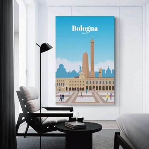 Tableau Bologna sinyumoney toile decorative murale pour embellir un salon