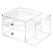 iDesign Plastic Vanity, Compact Storage Set Compartments for Cosmetics, Dental Supplies, Hair Care, Bathroom, Dorm, Desk, Countertop, Office, 6.5