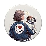 Zoom IMG-2 inglese bulldog mamma illustrazione amo Zoom IMG-2 inglese bulldog mamma illustrazione amo