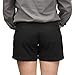 Urban Boundaries Women's Flat Front Chino Shorts (Black, 5" Inseam: Size 8)