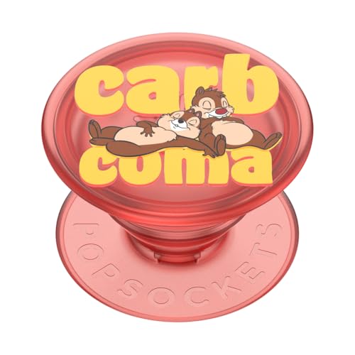 Poignée de téléphone PopSockets avec béquille Extensible, poignée adhésive, PopSockets Breakfast Buddies - Chip 'n Dale Carb Coma