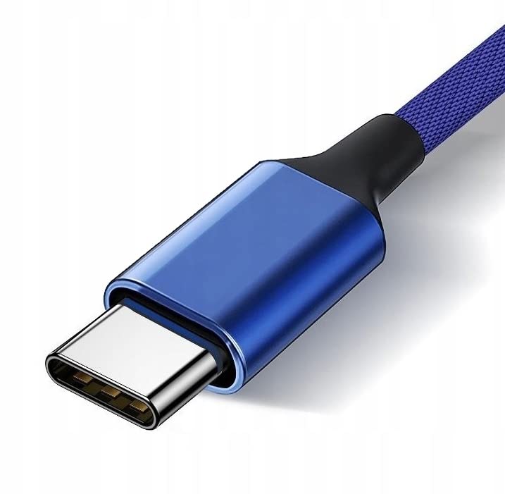 Vayox USB-C cable - USB-C 1.5m charging cable Quick Charge 3.0 2A blue VA0037 - Image 2