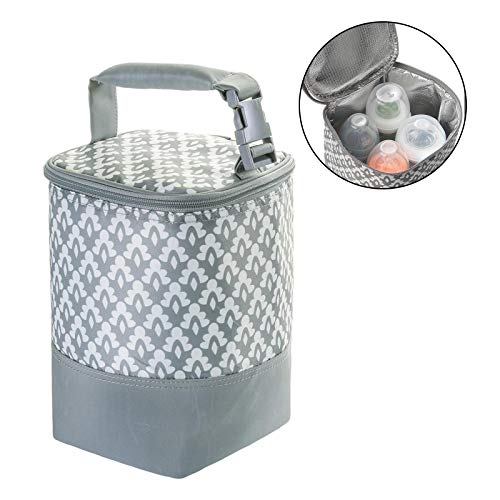 HOKEMP Insulated Breast Milk Cooler Baby Bottle Bag with Adjustable Strap on Stroller