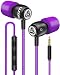 Produktbild LUDOS Clamor Kopfhörer In Ear - Wired Ohrhörer mit Kabel und Mikrofon, Bass, Premium-Audioqualität, Neuartiger Memory Foam, Verstärktes Kabel, Headphones mit Lautstärkeregler für Handy, iPhone, iPad