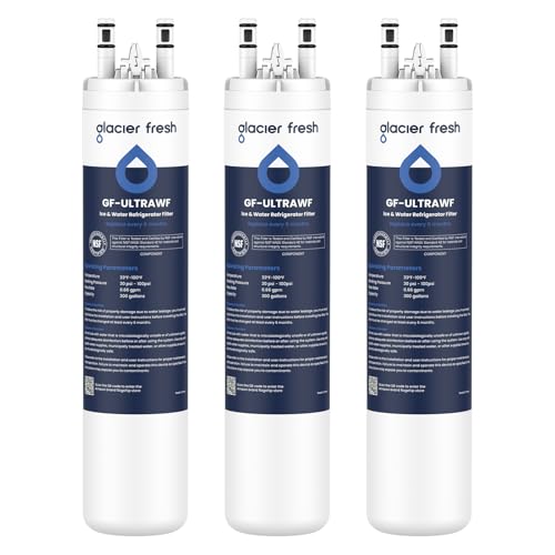 GLACIER FRESH Replacement for Frigidaire ULTRAWF Pure Source Ultra Kenmore 9999 469999 46-9999 A0094E28261 Refrigerator Water Filter Pack of 3