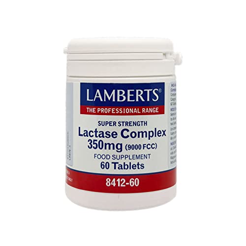 Lamberts Complejo De Lactasa 350 Mg, Blanco, 60 Tabletas