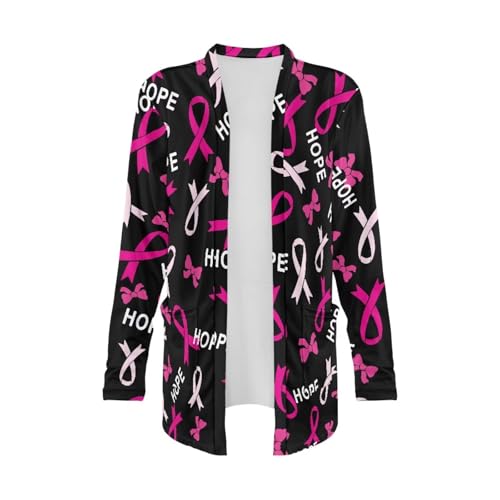 Image of Biyejit Women's Long Sleeve Open Front Cardigan Casual Loose Lightweight Cardigans with Pockets Drape Cardigan