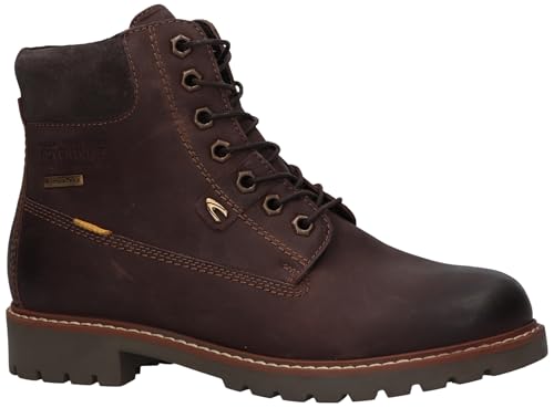 Bottines camel active femme chocolat avec cuir souple et semelle confort
